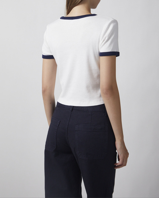 Sporty & Rich T-skjorte California Emblem Soft Ringer White L