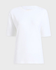 KHAITE T-shirt Mae Short Sleeve White L