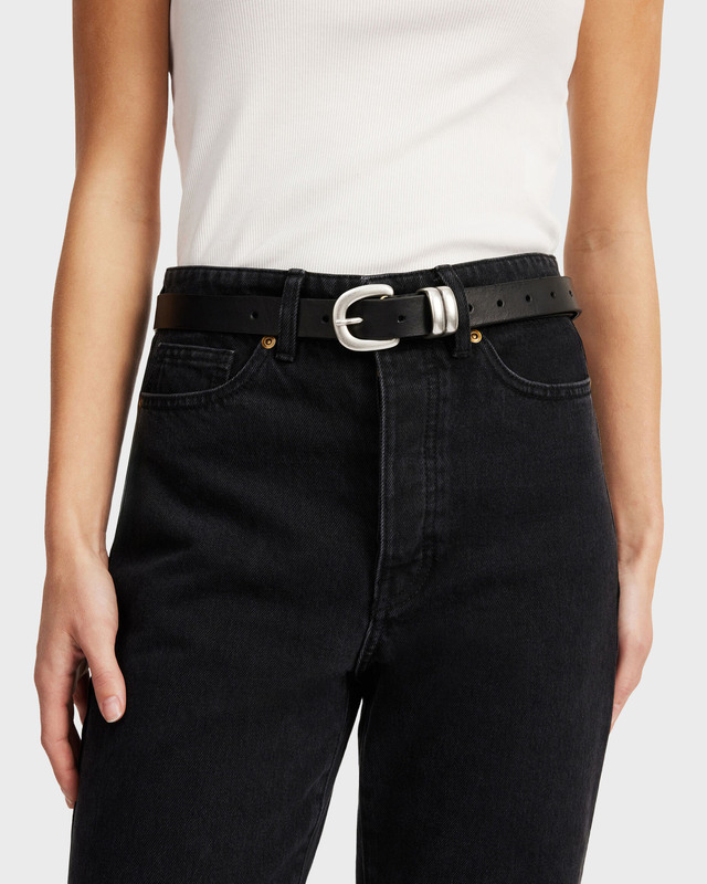 By Malene Birger Belt Zoilo Leather Black ONESIZE