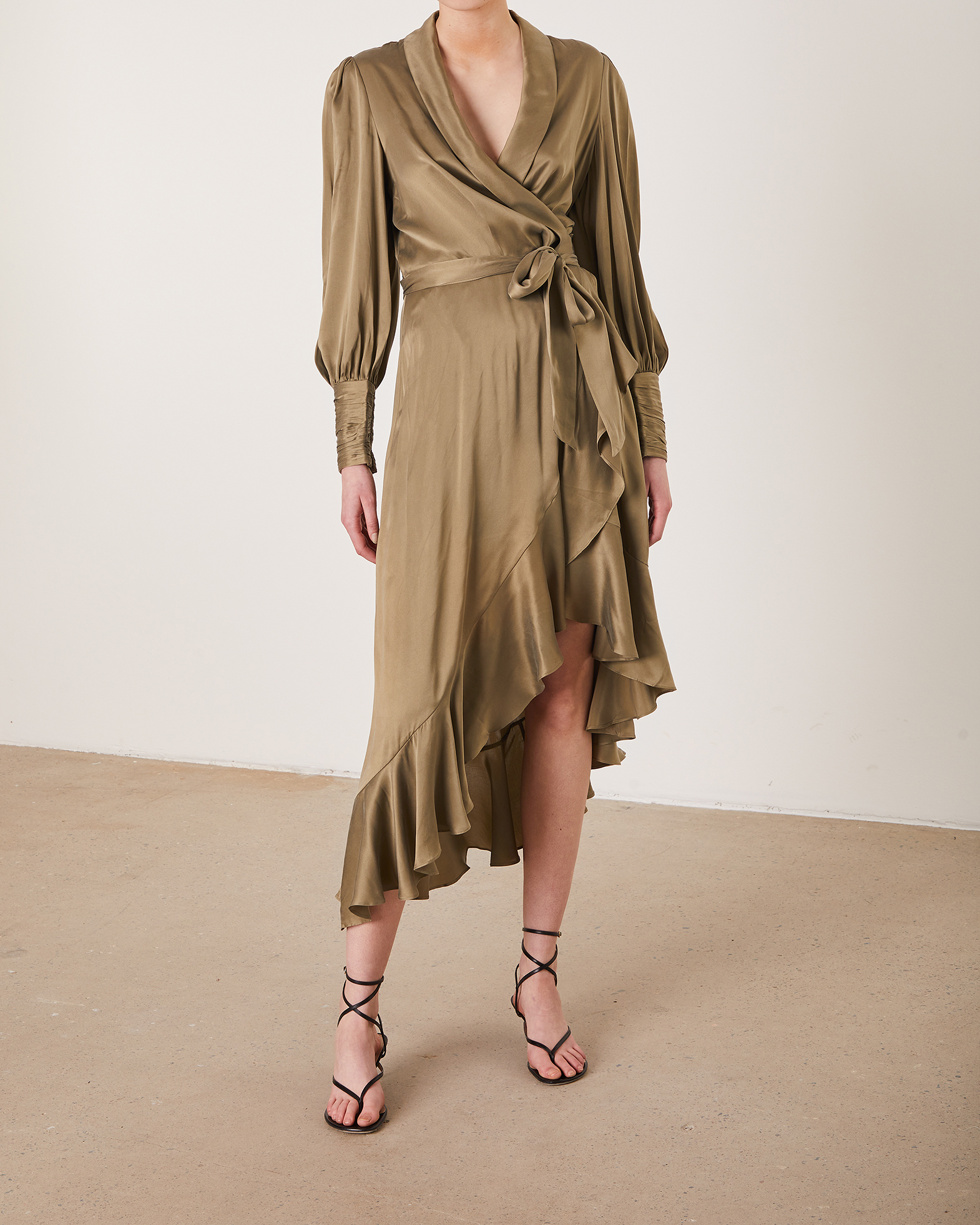 Zimmermann - Dress Silk Wrap Midi | WAKAKUU