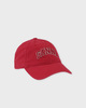 Ganni Cap Washed Cotton Canvas Röd ONESIZE