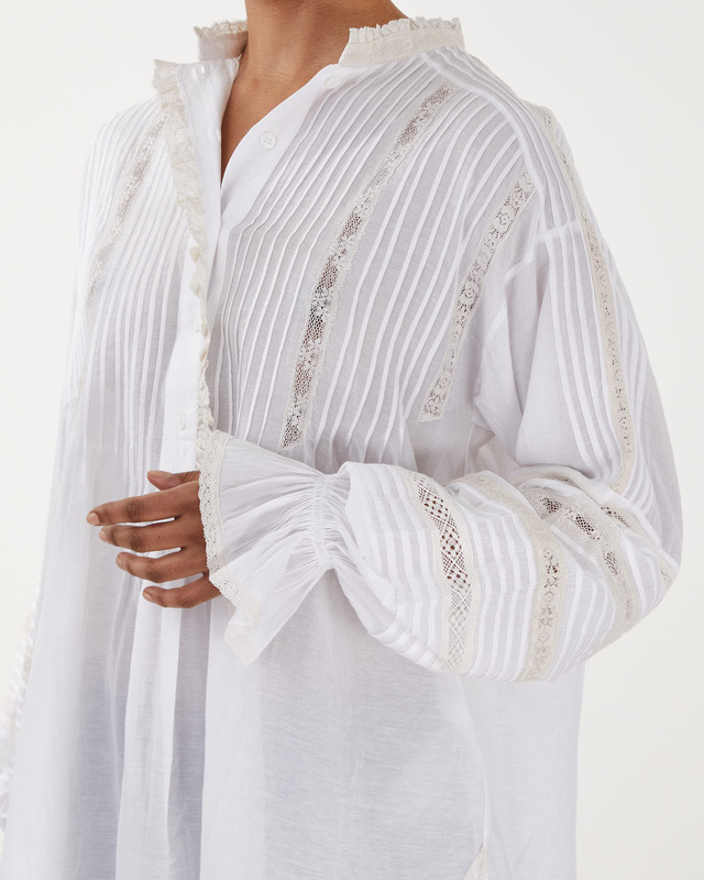 Zadig & Voltaire Blus Tritelia Tomboy Vit XS