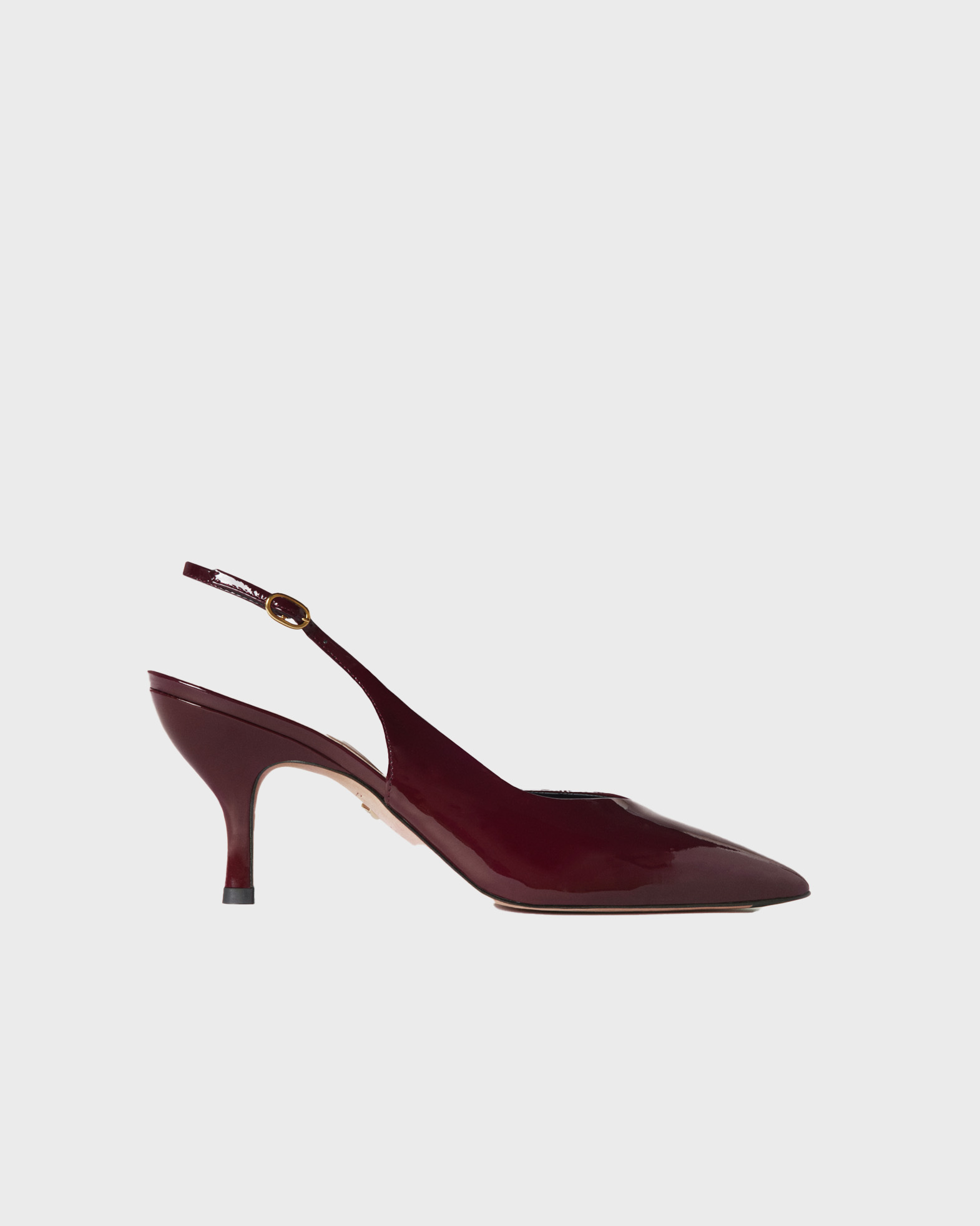 Sania D'mina Women's Bordeaux Heels Elena Patent Eur 42