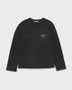Acne Studios T-Shirt Logo Long Sleeve Relaxed Faded black M