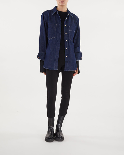 Duffy Denim Shirt In Rinse Washed blue 2