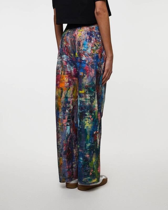 Acne Studios Jeans 1981 Baggy Multicoloured Blå 34