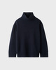 Soft Goat Genser Boyfriend Turtleneck Navy S