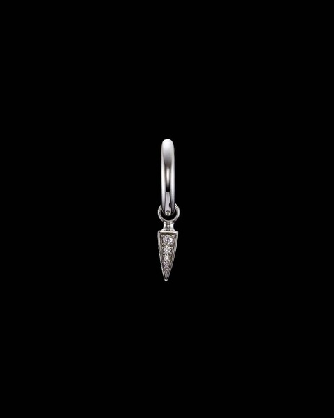 Earring Tiny Poison Arrow Diamond Silver ONESIZE 1