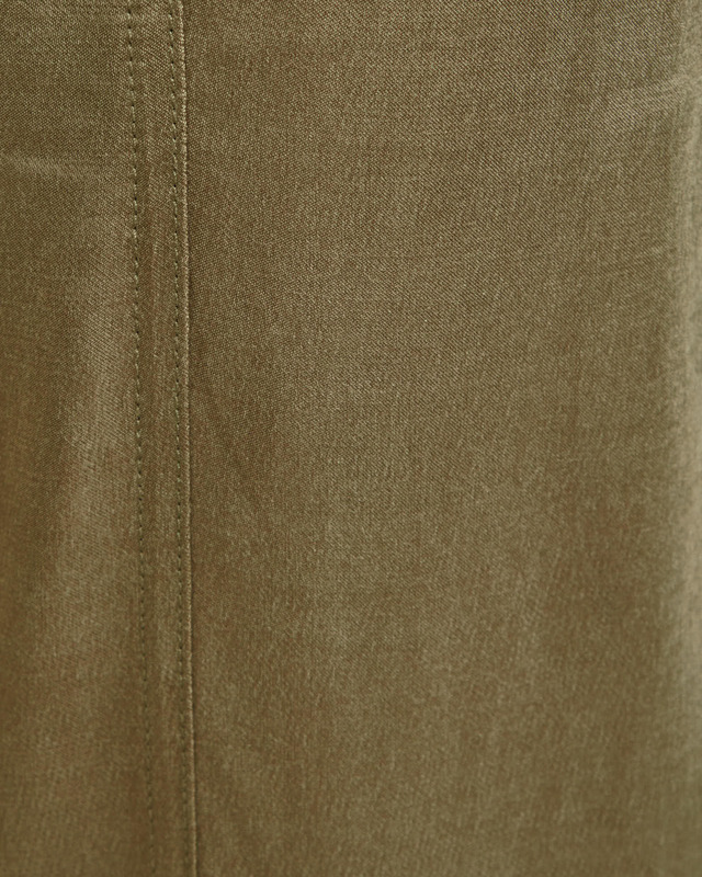 Ganni Byxor Washed Satin Grön 38