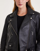 Anine Bing Leather Jacket Benjamin Moto Svart L