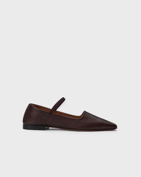 Ballerina Petina Walnut Nappa Brun 1