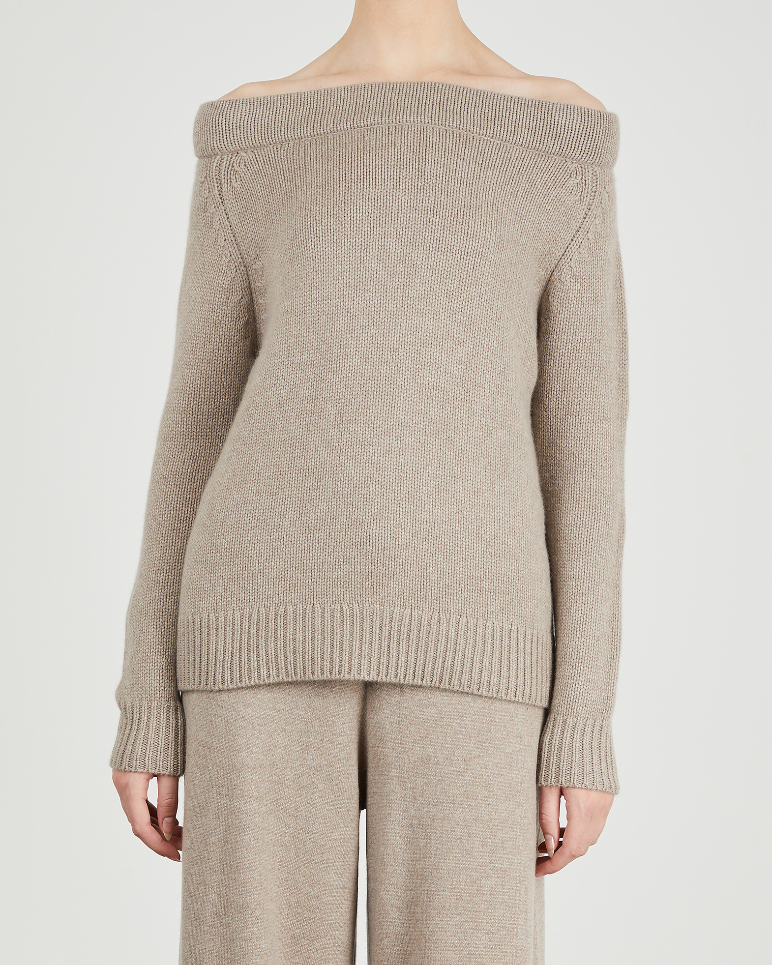taupe cashmere sweater