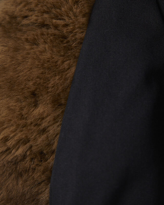 ROTATE  Jacket Faux Fur Collar Black 36