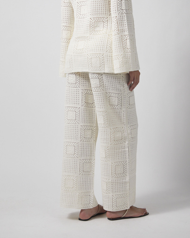 Malina Bukser Aleya Wide Crochet Vanilla M