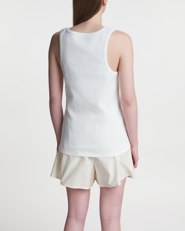 Moncler Top Embroidered Logo Canotta | WAKAKUU