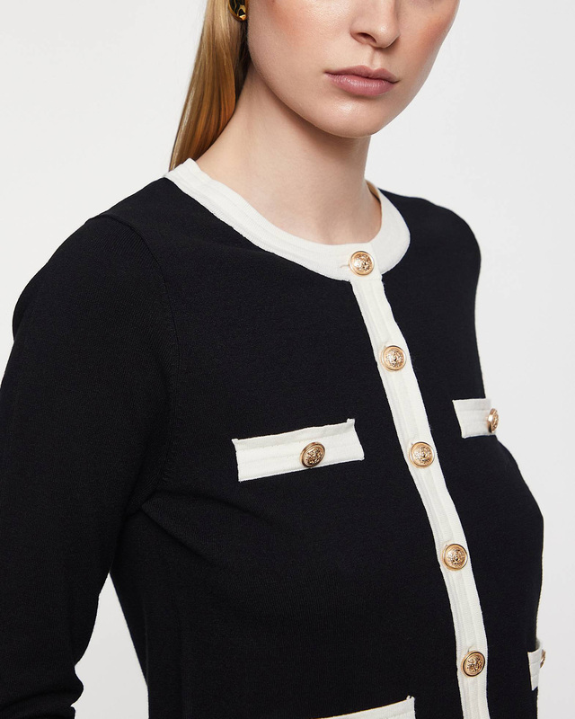 Andiata Cardigan Charlott  Black/White M