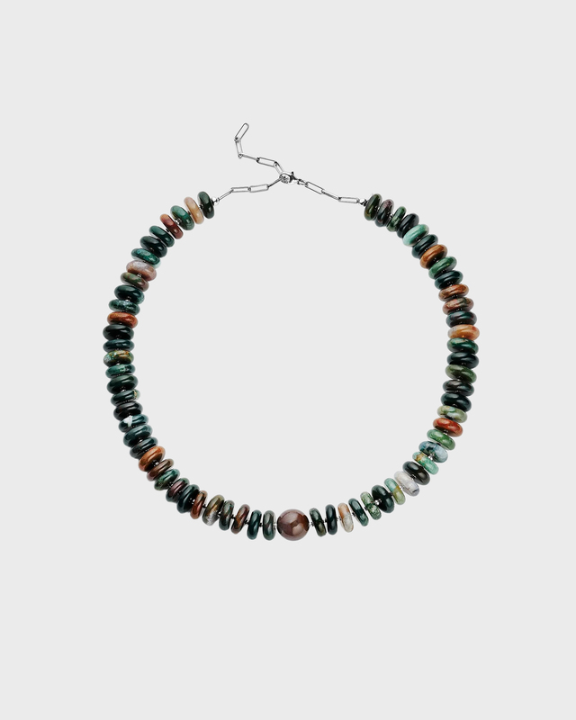 CBYC Halskjede Forest Green Stone Silver ONESIZE