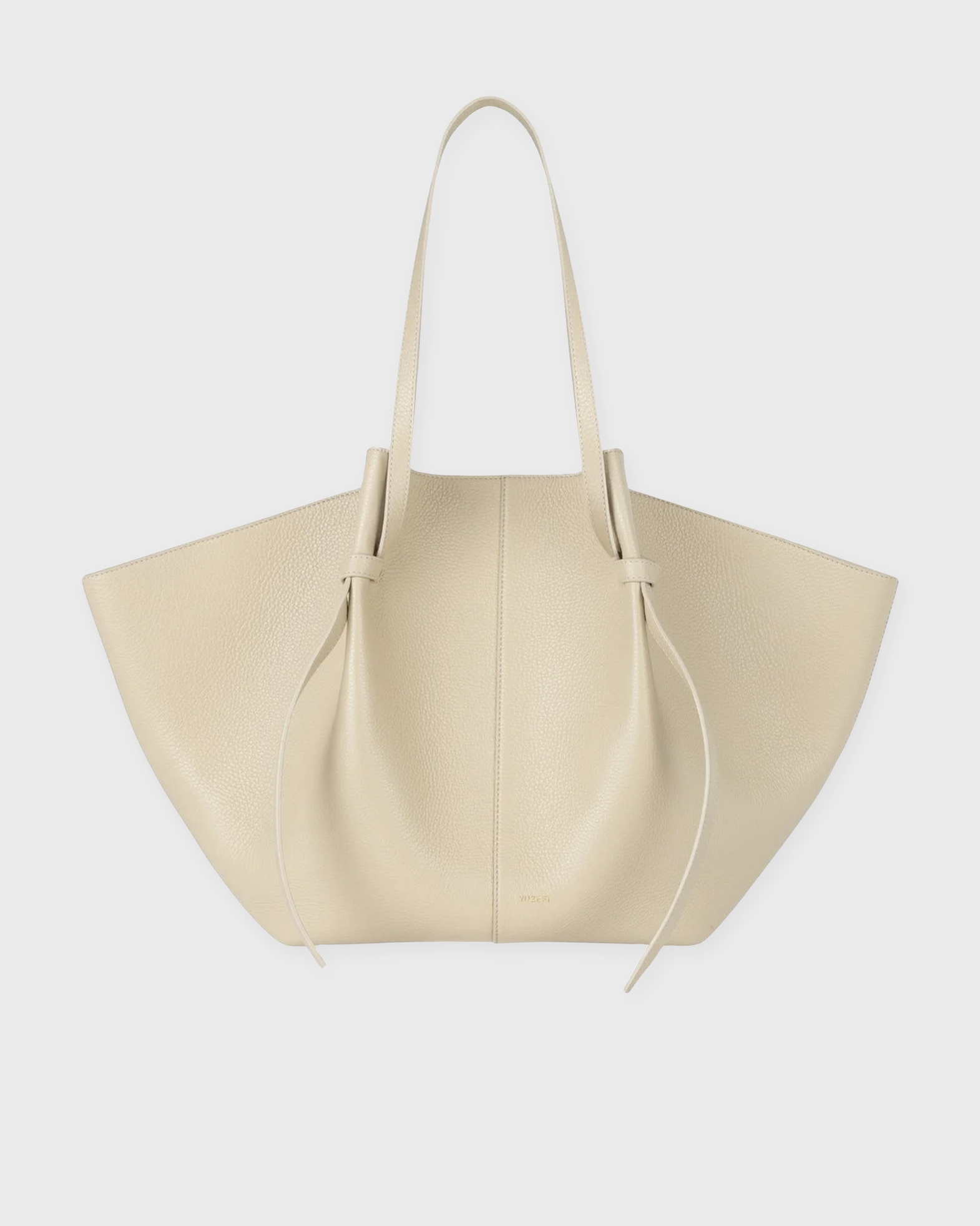 Yuzefi Women's Cream Xl Mochi Pebble Grain Leather Onesize