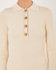 Wakakuu Icons Klänning Ribbed Collar  Beige XS