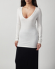 LISA YANG Top Amalea Cashmere White 0 (XS-S)