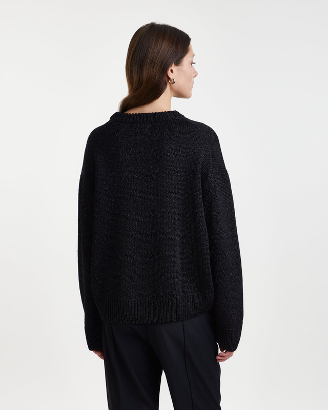 Wakakuu Icons Top Elise Knit Lurex Black L