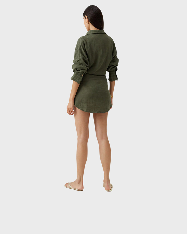 Melissa Odabash Dress Sara Cruise Olivgrön S