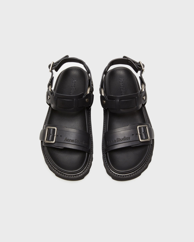 Acne Studios Sandals Buckle Leather Svart EUR 41