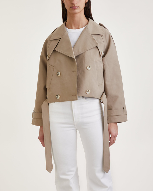MEOTINE Trenchjacket Bobby Canvas Beige XS-S