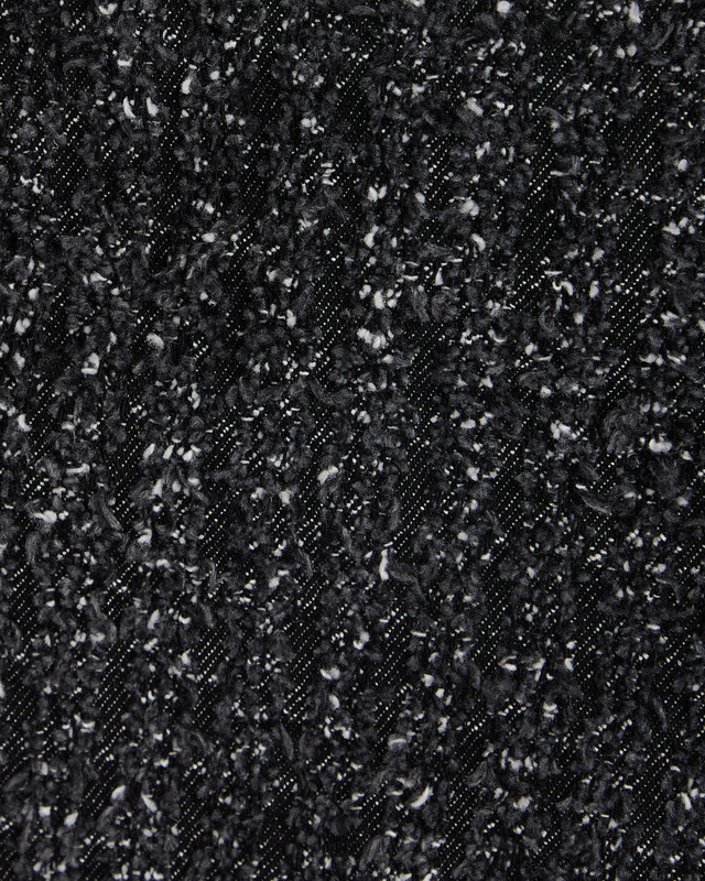 Self-Portrait Skirt Mini Textured Denim Black UK 6 (EUR 34)
