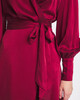 Zimmermann Silk Wrap Midi Dress Burgundy  0 (XS-S)