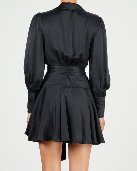 Dress Silk Wrap Mini Black 2