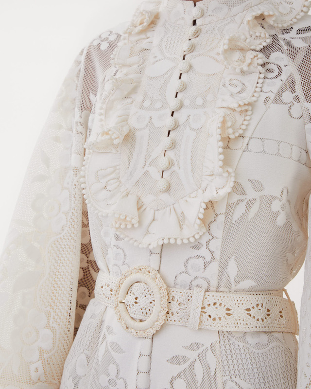 Zimmermann Klänning Tiggy Lace Ivory 1 (S-M)