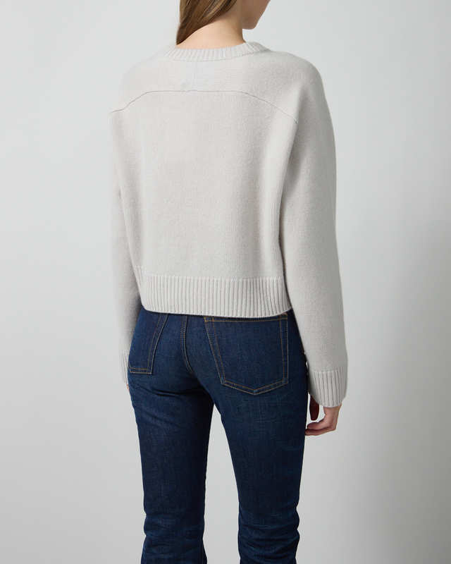 Soft Goat Top Cashmere Light Gray L