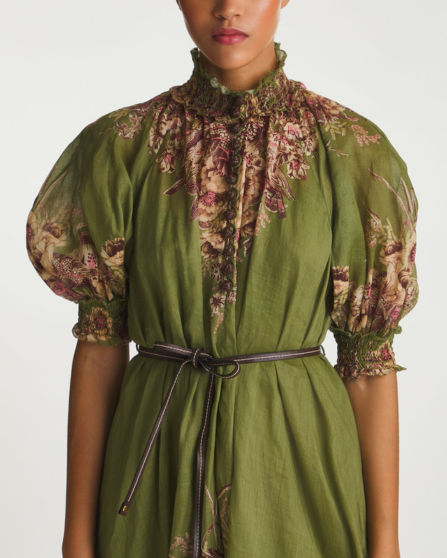 Zimmermann Klänning Ottie Swing Maxi Khaki 2 (M-L)