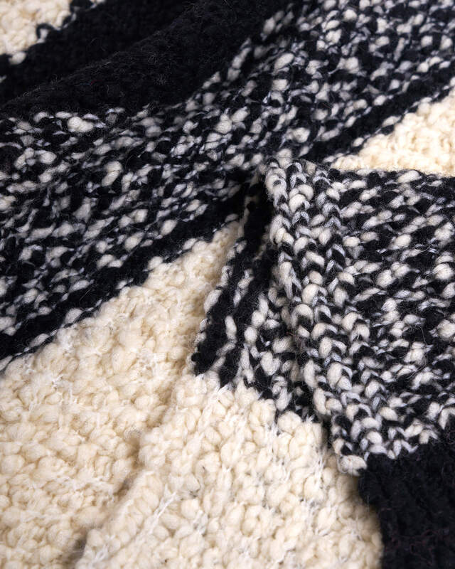 Lala Berlin Scarf Azra Svart/vit ONESIZE