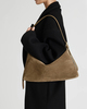ATP Atelier Skuldertaske Castellare Loden Suede/Vacchetta Olive Green ONESIZE