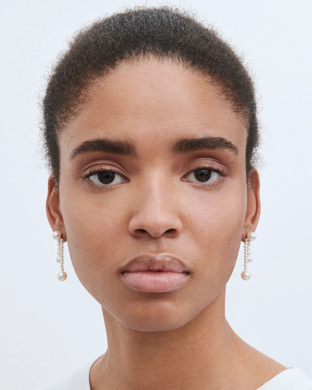 Sophie Bille Brahe Earring Ruban de Perle Guld ONESIZE