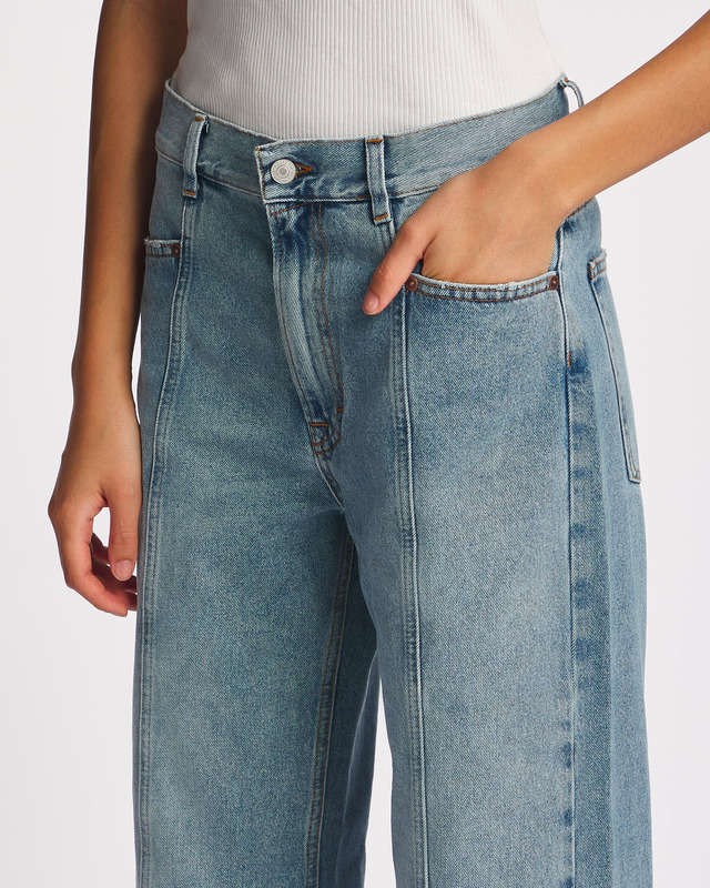 Dagmar Jeans Loose Fit Dark Blue Denim Ljusblå W31/L32