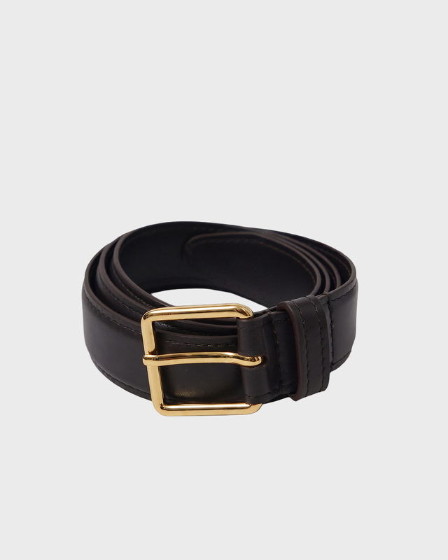 Wakakuu Icons Bälte Leather Dark Brown 90