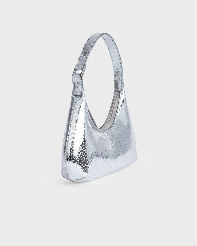 By Far Bag Baby Amber Silver Flagstone Leather Silver ONESIZE