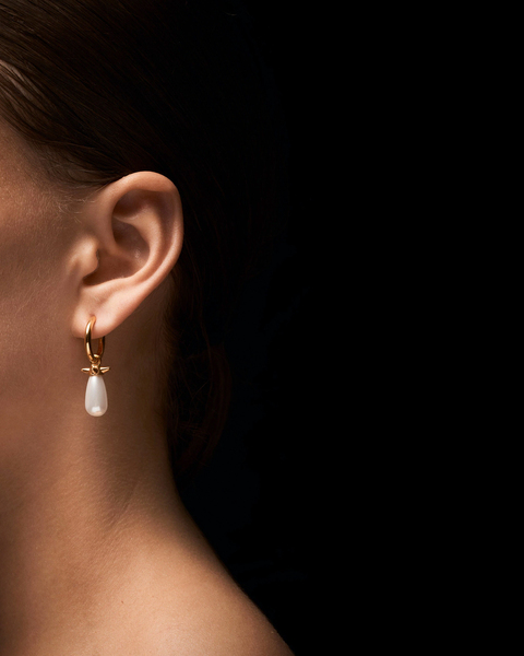 Örhänge Pearl Tear Guld ONESIZE 2