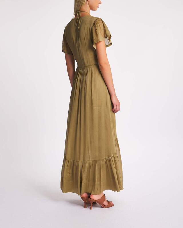 Isabel Marant Dress Agathe Khaki FR 42 (EUR 40)