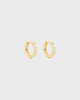Izabel Display Mini hoop Guld/vit ONESIZE