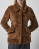 By Malene Birger Jakke Adeline Shearling Toffee 36
