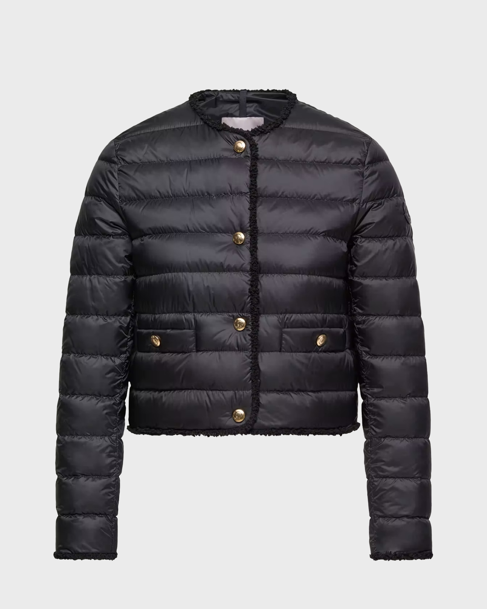 Moncler Women's Black Jacket Fleurs Moncler4 (L)