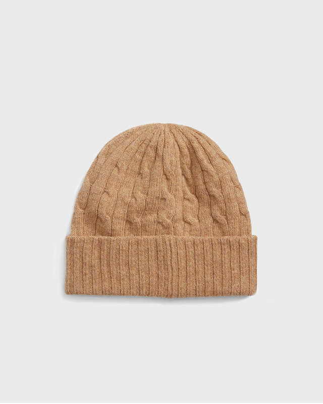 POLO Ralph Lauren Hat Cable Cold Weather Camel ONESIZE