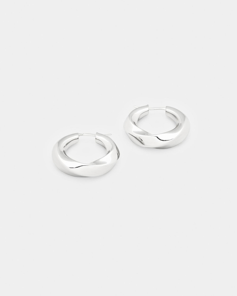 Örhängen Infinity Hoops Silver 1