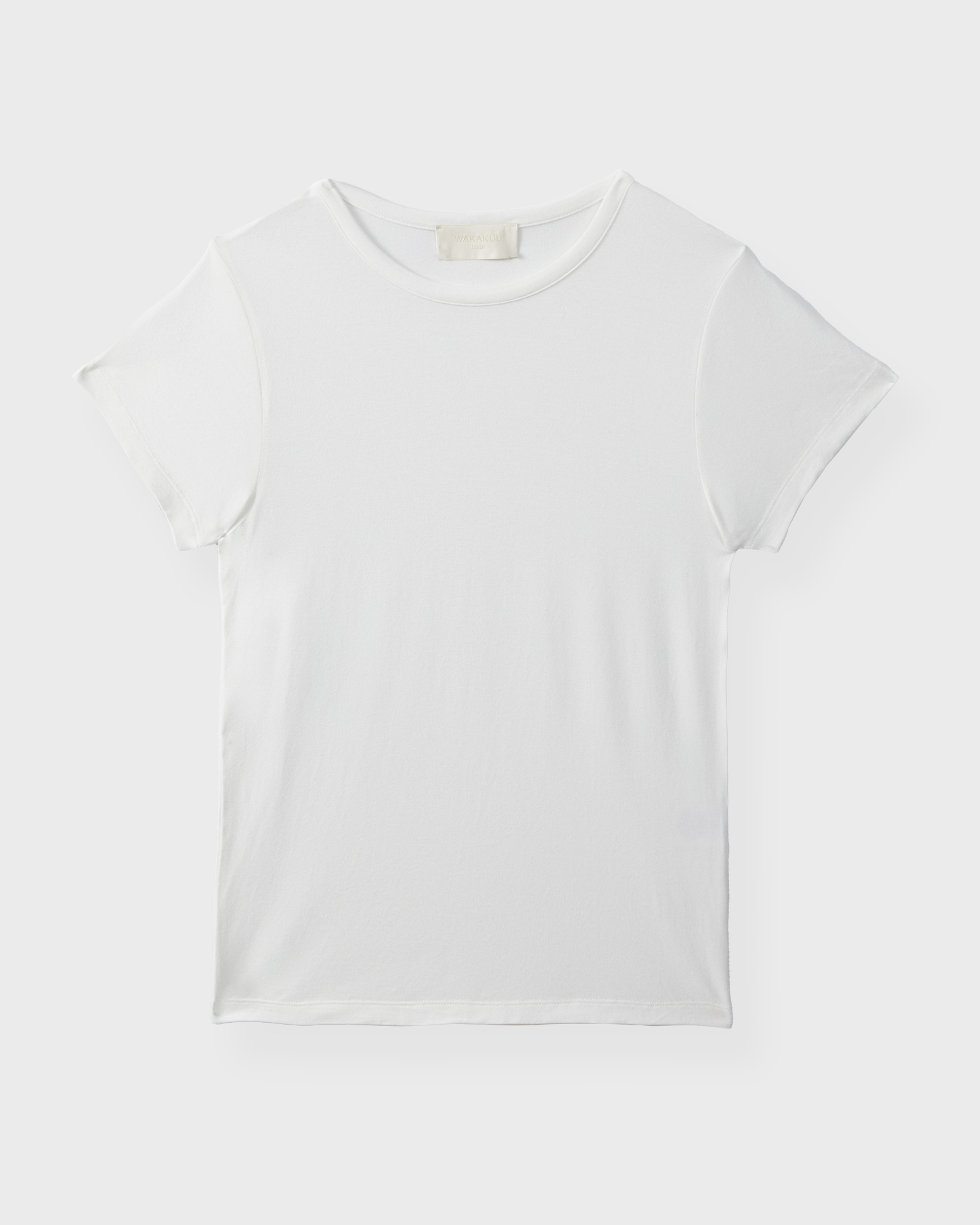 Wakakuu Icons Women's White T-Shirt Baby Tee Modal Xs