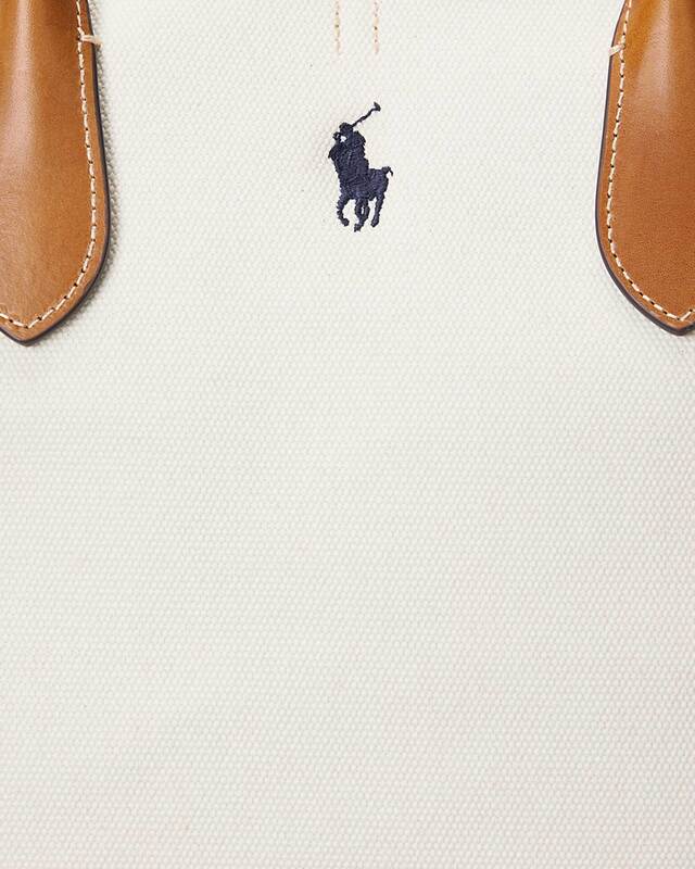 POLO Ralph Lauren Bag Reversible Canvas Bellport Tote Natural ONESIZE