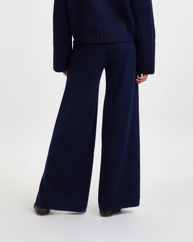 LISA YANG Trousers Marlo Cashmere Navy 1 (S-M)